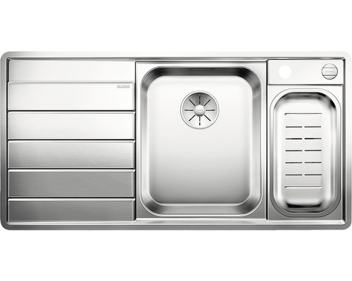 Spoelbak van roestvrij staal met afdruiprek en spoelbak