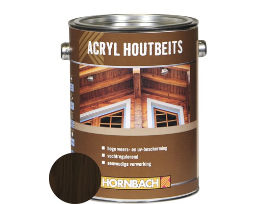 HORNBACH Acryl houtbeits palissanderoptiek 5 l