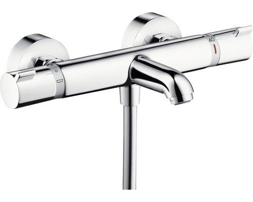 HANSGROHE Bad thermostaatkraan met omsteller Ecostat comfort 13112000 chroom Opbouwthermostaatkraan voor douche