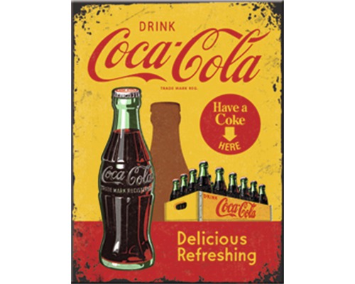 NOSTALGIC-ART Magneet Coca Cola in bottles 8x6 cm