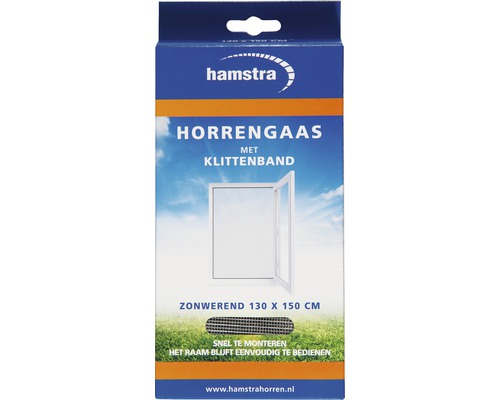 HAMSTRA Horgaas zonwerend met klittenband 130x150 cm