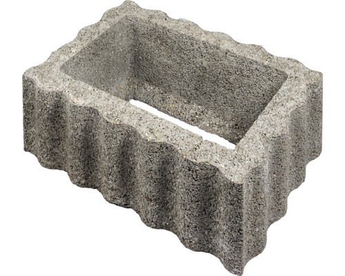 LUSIT Bloembak grijs 60 x 40 x 25 cm