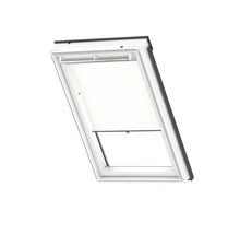 VELUX Rolgordijn lichtdoorlatend handbediend met haakjes RHL CK00 1028 wit
