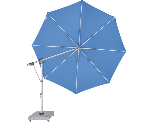 Vrijhangende parasol met voet voor de tuin