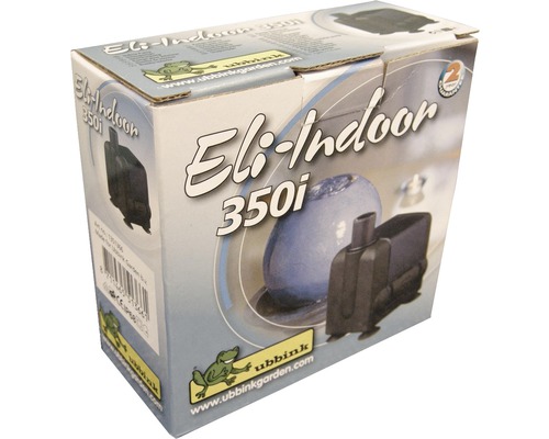 Verpakking van de Ubbink Eli-Indoor 350i kamerfontein pomp