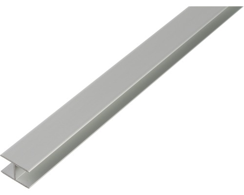 GAH.ALBERTS H-profiel zelfklemmend 7,9x20x1,5 mm aluminium zilver, 100 cm