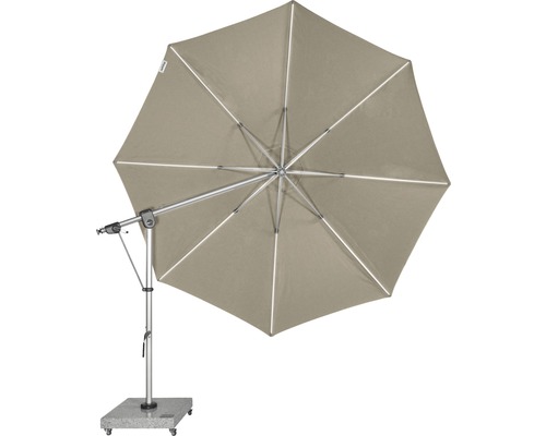 Vrijhangende parasol met voet