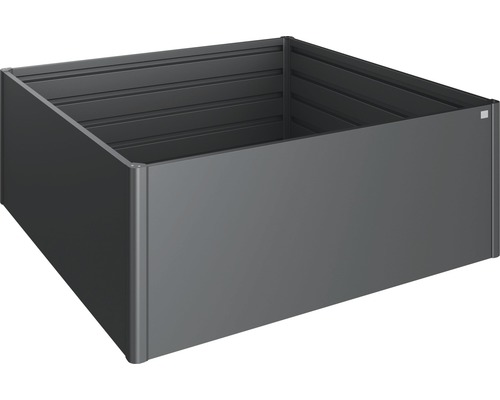 BIOHORT Plantenbak klassiek formaat 2x2 donkergrijs metallic 201x201x77 cm Metalen plantenbak