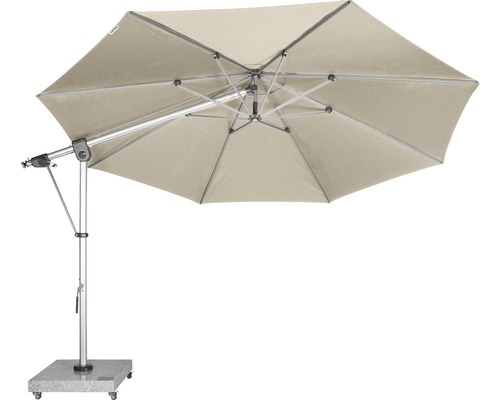 Vrijhangende parasol met stevige voet voor buiten