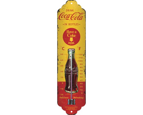 NOSTALGIC-ART Thermometer Coca Cola Bottles 66 6,5x28 cm