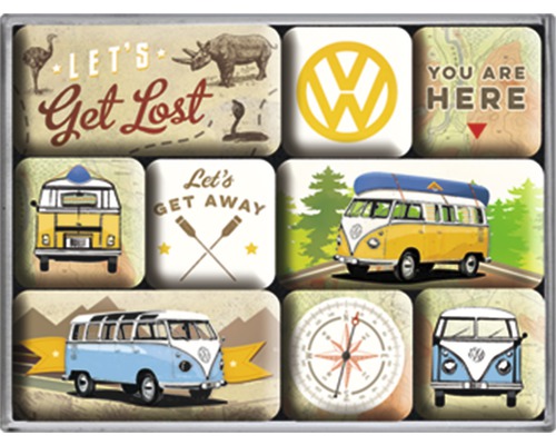 Decoratieve koelkastmagneten met diverse Volkswagen motieven