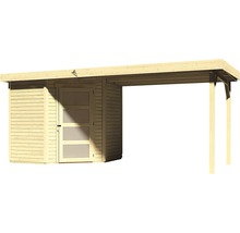 Houten garage met gereedschapsschuur voor buiten