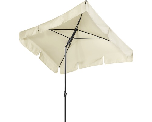 Vierkante parasol met zwart frame