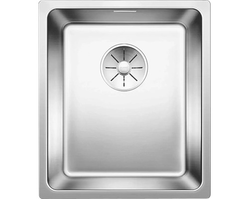 Spoelbak van roestvrij staal met zeefkorf