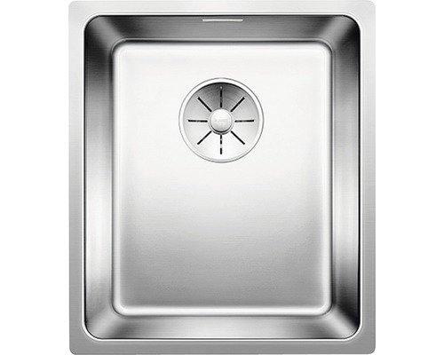 Spoelbak van roestvrij staal met afvoersysteem