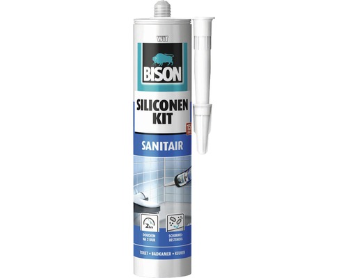 BISON Sanitair siliconenkit wit 310 ml BISON Sanitair siliconenkit wit 310 ml