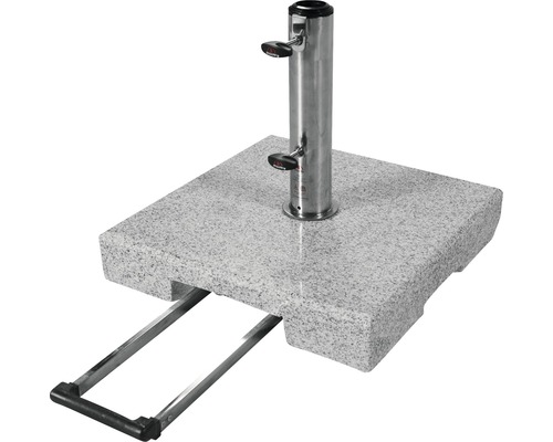 Granieten parasolvoet met handgreep