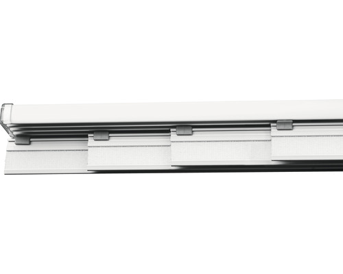 SOLEVITO Gordijnrails voor paneelgordijn complete set 4-delig wit 225 cm