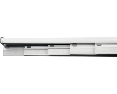 SOLEVITO Gordijnrails voor paneelgordijn complete set 5-delig wit 280 cm