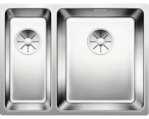 Roestvrijstalen spoelbak met twee bakken