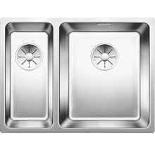 Spoelbak van roestvrij staal met twee bakken