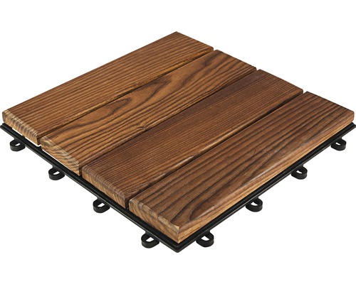 Houten terras met houtstructuur op kunststof ondergrond