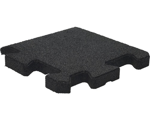 Zwarte rubberen vormmat met puzzelverbinding