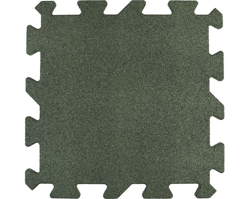 Vierkante, groene, in elkaar grijpende vloermat
