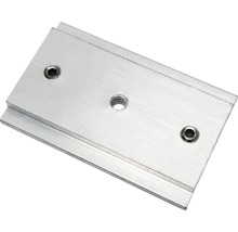 Aluminium montageplaat met drie schroefgaten