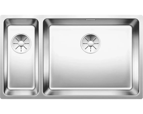 Roestvrijstalen spoelbak met twee bakken