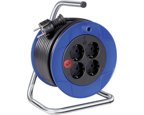 BRENNENSTUHL Kabelhaspel Garant Kompakt IP20 blauw, 15 meter BRENNENSTUHL Kabelhaspel Garant Kompakt IP20 blauw, 15 meter