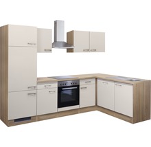 Complete keuken met kasten, spoelbak, fornuis en afzuigkap