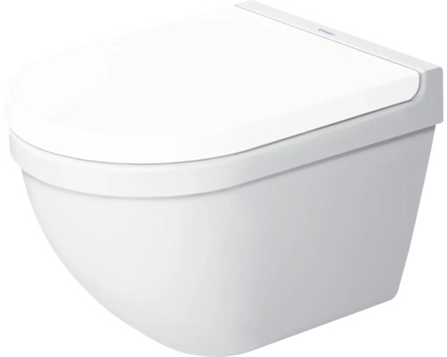 DURAVIT Hangend toilet met spoelrand Starck 3 diepspoeler wit glanzend