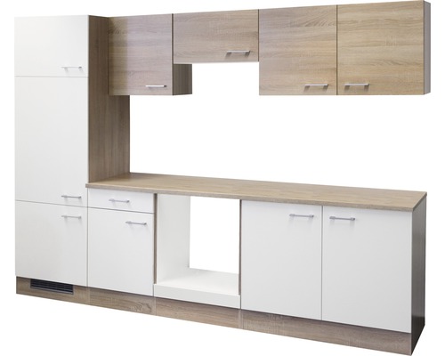 FLEX WELL Keukenblok zonder apparatuur Samoa sonoma eiken 270x60 cm FLEX WELL Keukenblok zonder apparatuur Samoa sonoma eiken 270x60 cm