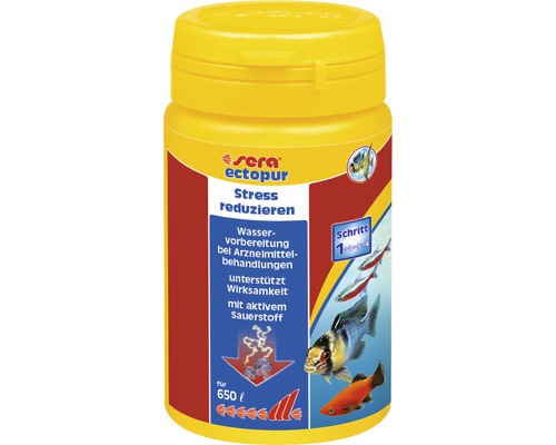 SERA Ectopur (zout) waterverzorging 130 g Sera Ectopur waterbereider voor stressvermindering voor 650 liter