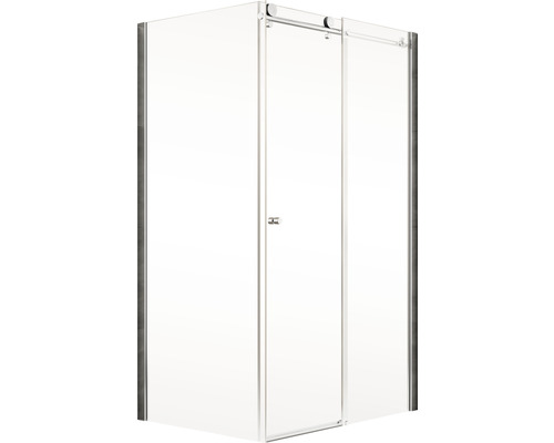 Hoekdouche met glazen schuifdeur