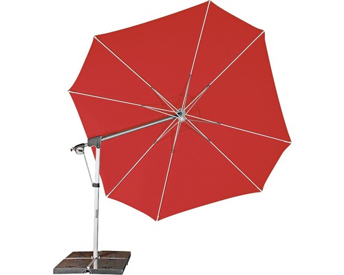 DOPPLER Parasoldoek los tbv zweefparasol Protect 400/8 rood, excl. parasolframe Vrijhangende parasol met metalen voet