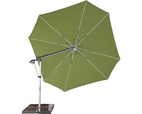 DOPPLER Parasoldoek los tbv zweefparasol Protect 400/8 groen, excl. parasolframe Vrijhangende parasol met voet voor buiten