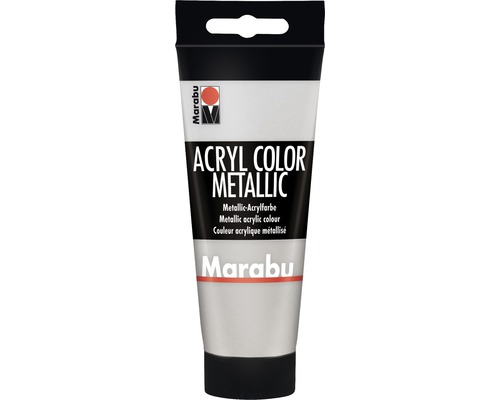 MARABU Acrylverf zilver 082 100 ml Tube metallic acrylverf