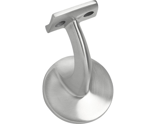 INTERSTEEL Trapleuninghouder van rvs geborsteld rond kort onder een hoek gebogen met stokbout INTERSTEEL Trapleuninghouder van rvs geborsteld rond kort onder een hoek gebogen met stokbout