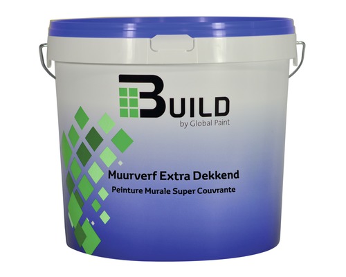 BUILD Muurverf extra dekkend wit 10 l