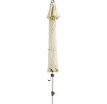 Gesloten parasol met wit frame