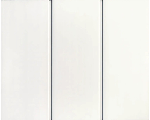GROSFILLEX Kunststof buiten wandpaneel schroten uni wit 2600 x 375 x 8mm.