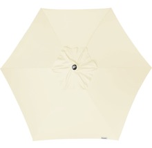 Onder aanzicht van een parasol