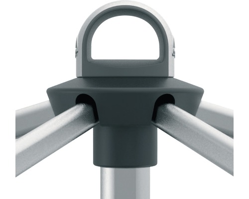 Gedetailleerd zicht op een paviljoenframe met verbindingsstuk