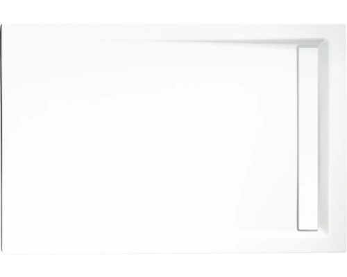 SCHULTE Douchebak met goot alpinwit rechthoekig 90x100x2,5 cm