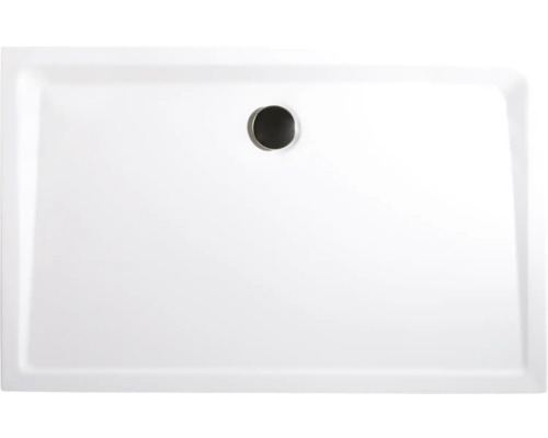 SCHULTE Douchebak extra vlak incl. afvoergarnituur en potenset 90x80x3,5 cm Douchebak van sanitairacryl met afvoer