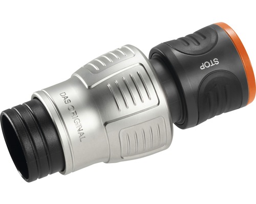 Tuinslangkoppeling met stopfunctie