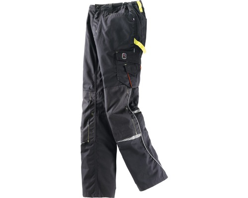 TERRAX Werkbroek zwart/lime mt 50 Zwarte werkbroek met meerdere zakken