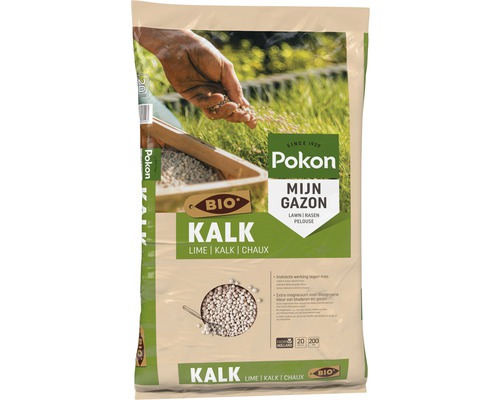 Pokon gazonkalk in zak met biologisch keurmerk